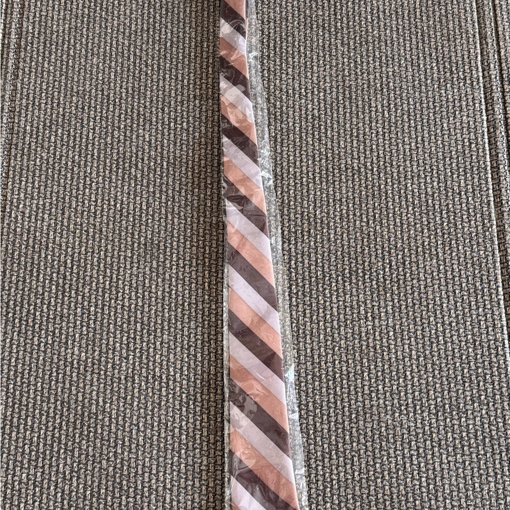 Milano Diagonal Striped Brown and Tan Tie